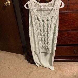 VENUS detailed sleeveless sweater mint green XL